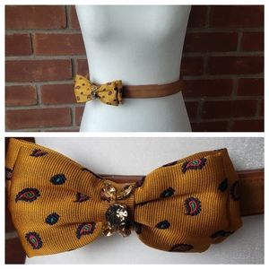 Ann Taylor LOFT Yellow Bow Belt